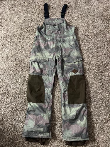 Burton Danny Davis Model Snow Bib Size XL Camo/Brown