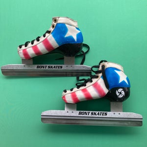 Used Youth Speed Bont Skates D&R, Size 12.0