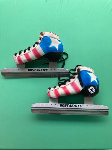 Used Youth Speed Bont Skates D&R, Size 12.0