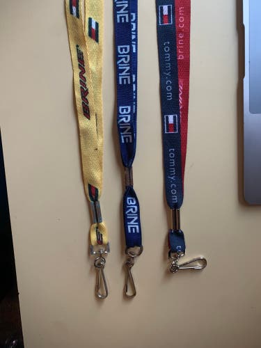 3 VINTAGE Lacrosse WHISTLE lanyard BRINE TOMMY HILFIGER