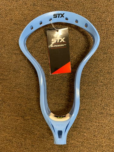 New STX Surgeon 500 HS Unstrung Carolina Blue Lacrosse Head