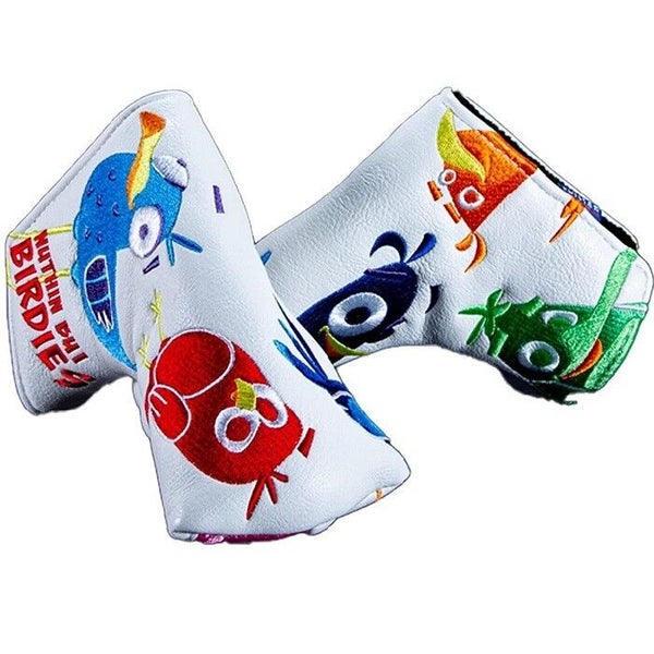 CMC Design Custom Blade Putter Headcovers - Nuthin But Birdies (White)