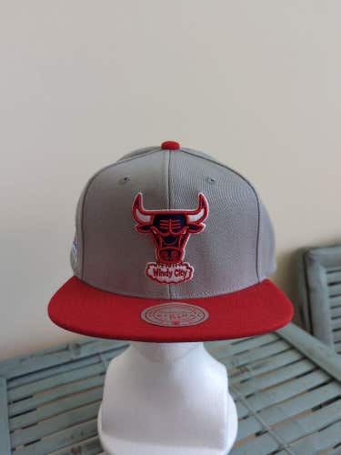 NWS Chicago Bulls Mitchell & Ness Two Toned Snapback Hat NBA35
