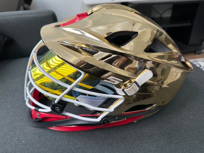 Cascade S Helmet Gold Chrome With Gold Visor