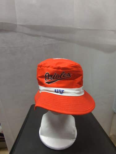 Vintage Baltimore Orioles Miller Lite HTS Bucket Hat L MLB