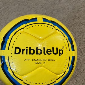 New Size 4 DribbleUp App Enabled Ball Yellow