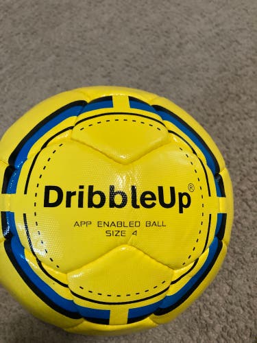 New Size 4 DribbleUp App Enabled Ball Yellow