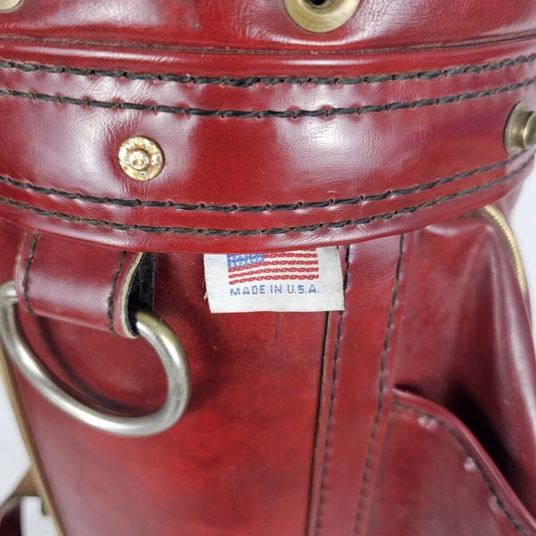 burton golf bag vintage Leather