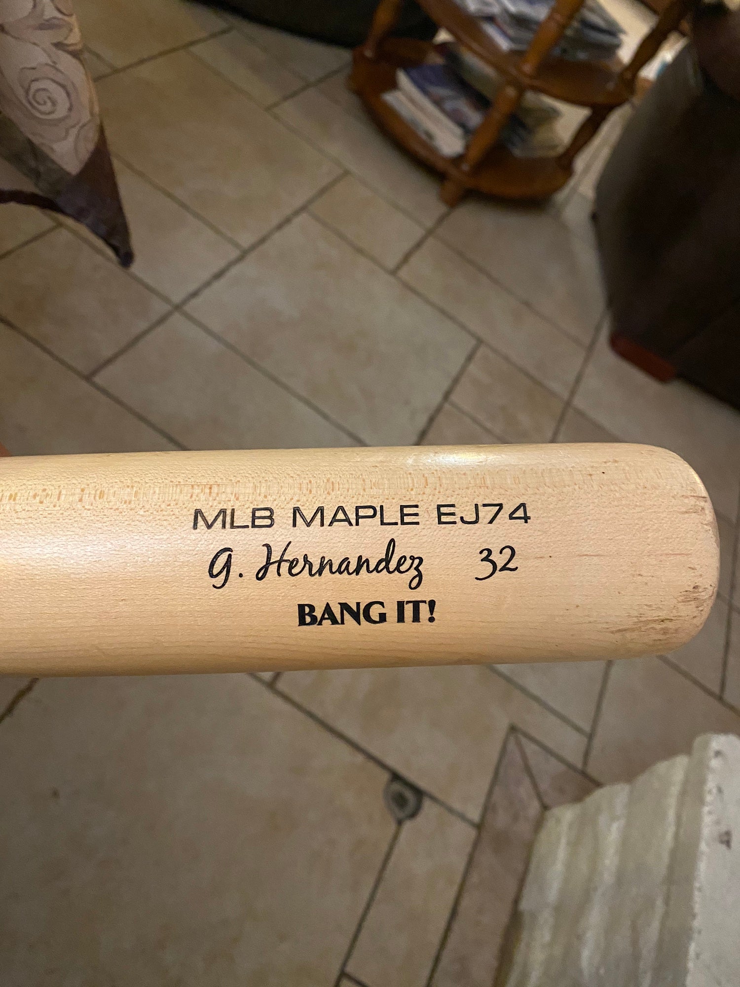 Louisville Slugger Prime Jimenez - Maple EJ74 Wood Baseball Bat - 32