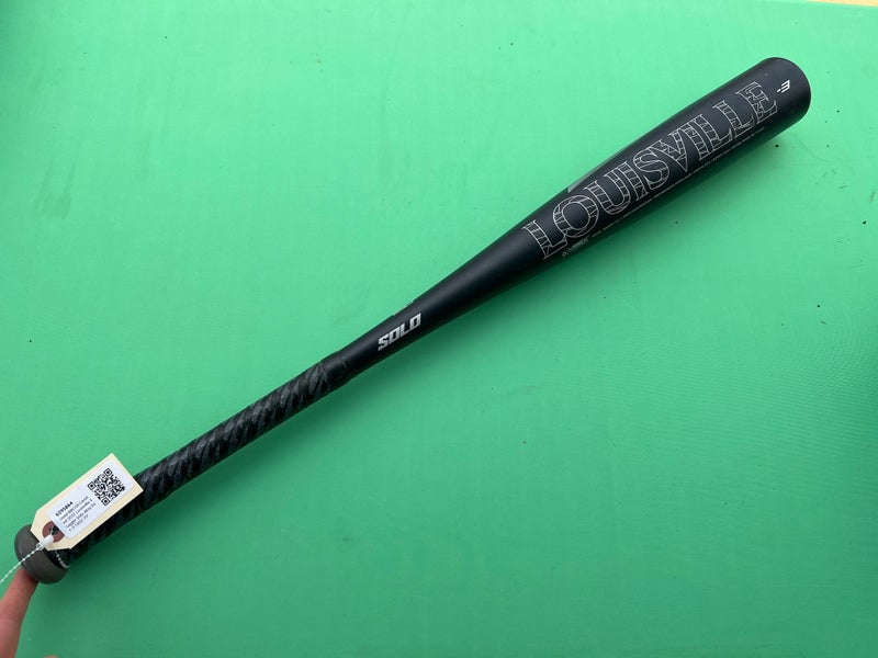 Used BBCOR Certified 2022 Louisville Slugger Solo Alloy Bat -3 26OZ 29"