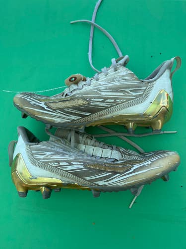 Gold Adult Used Men's Men's 10.0 (W 11.0) Molded Adidas Adizero Cleat Height Footwear