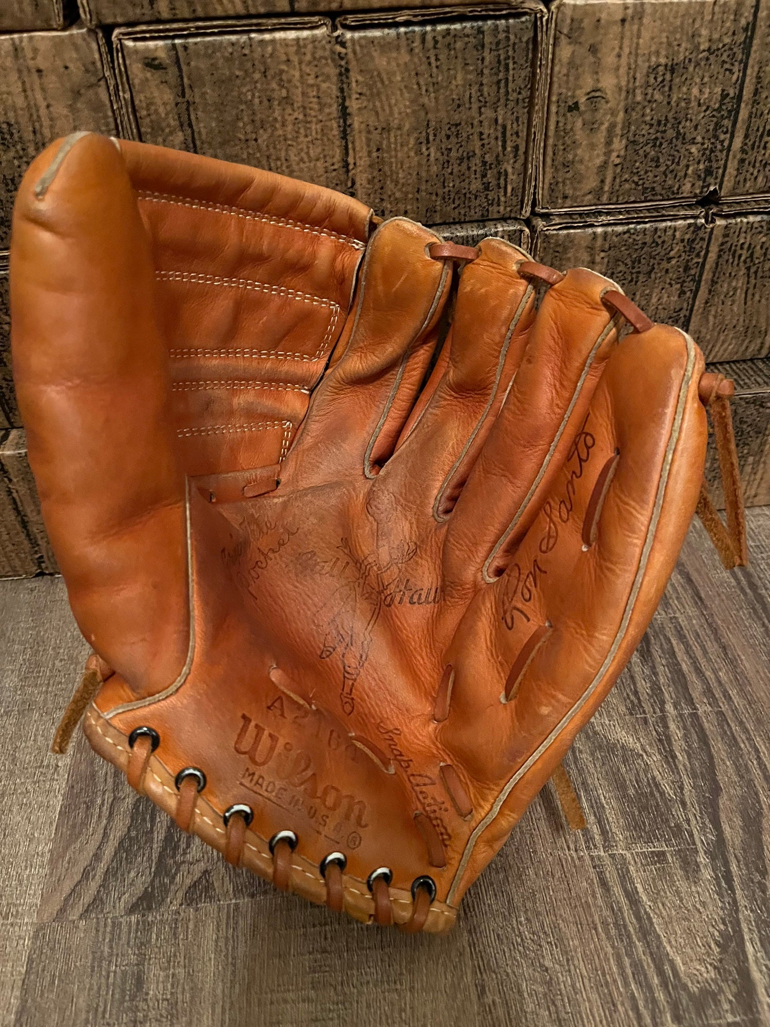 Wilson Right Hand Throw A2164 Jim Catfish Hunter Autograph Model Baseball  Glove 11