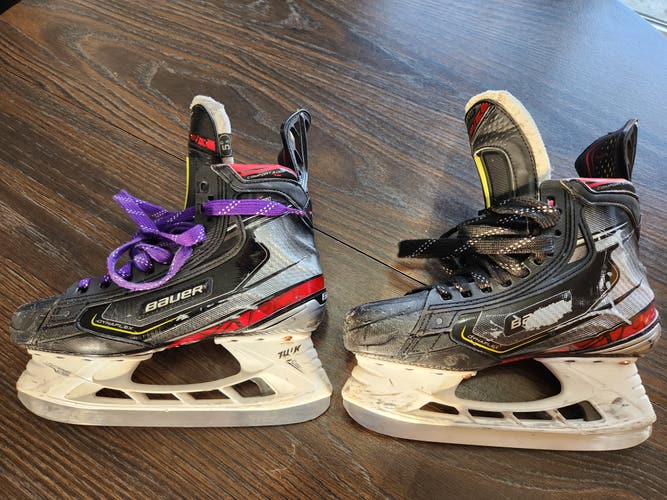 Junior Used Bauer Vapor 2X Pro Hockey Skates Regular Width Size 5.5 with Step Steel