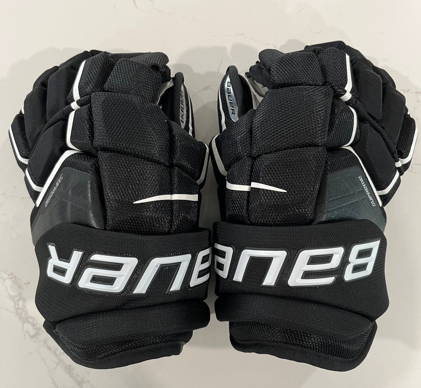 Bauer Supreme Ultrasonic 14” Senior Gloves Black/White