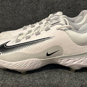 Men’s Nike Alpha Huarache Elite 4 Low FD2745-100 White Baseball Cleats  Size 13
