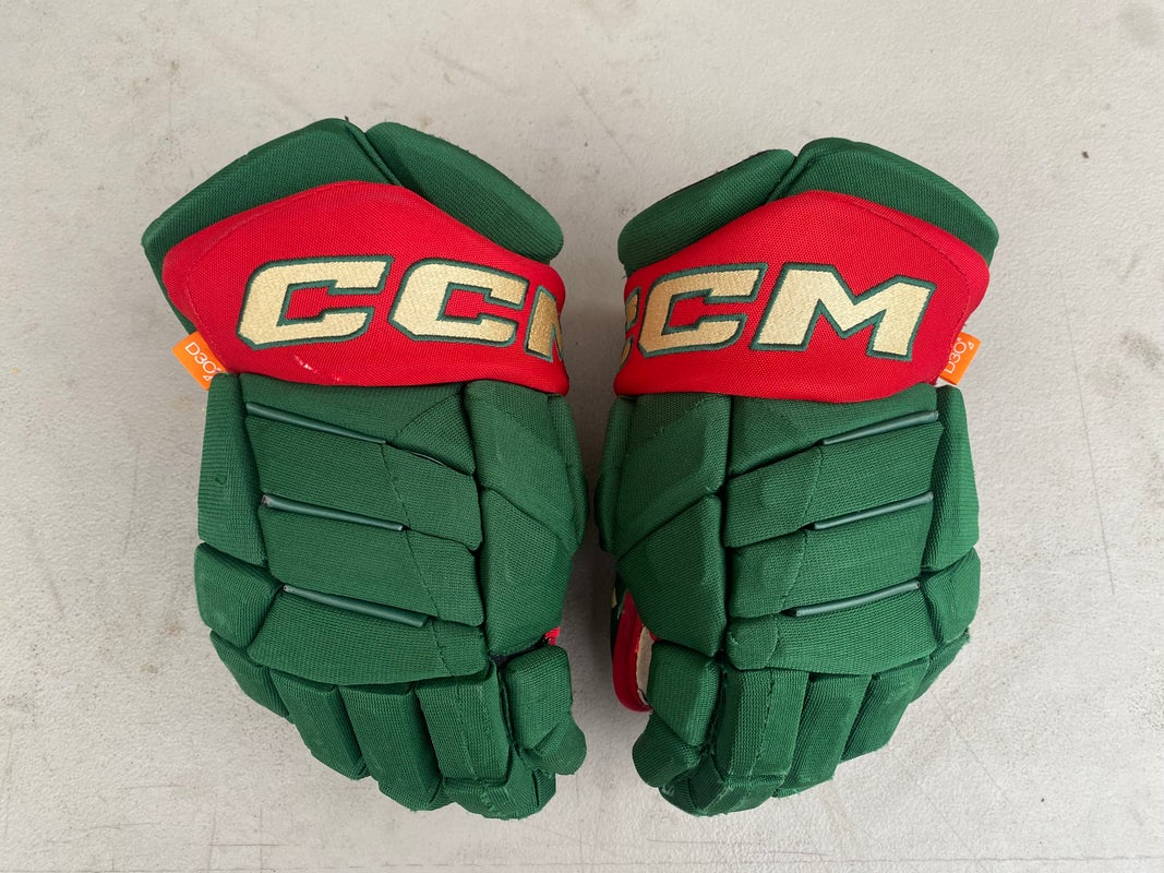 CCM JetSpeed FT1 Pro Stock 14" Hockey Gloves Wild Green 3860