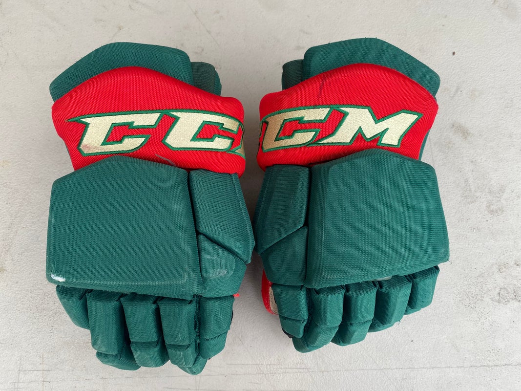 CCM HGTKPP Tacks Pro Stock 14" Hockey Gloves Wild Green 3862