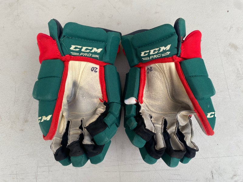 CCM HGTK Tacks Pro Stock 14 Hockey Gloves Wild Green 4218
