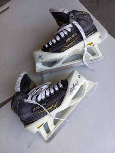 Senior Used Bauer Supreme One.9 Hockey Goalie Skates Regular Width Size 7.5