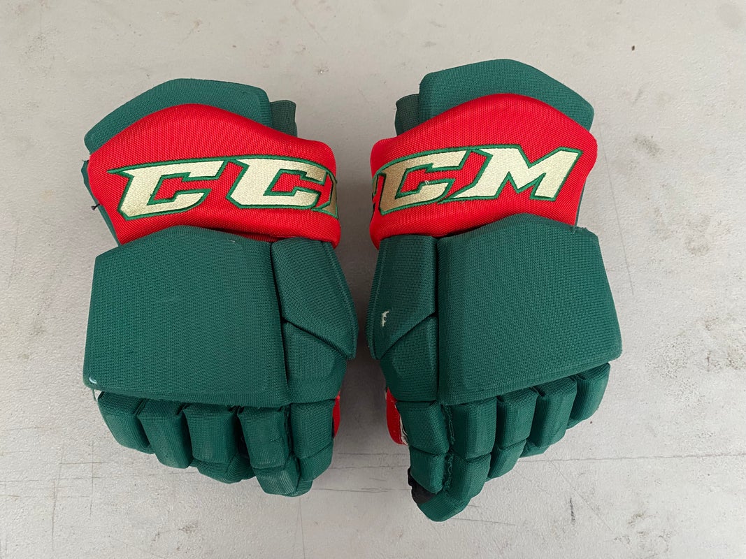 CCM HGTKPP Tacks Pro Stock 14" Hockey Gloves Wild Green 3871