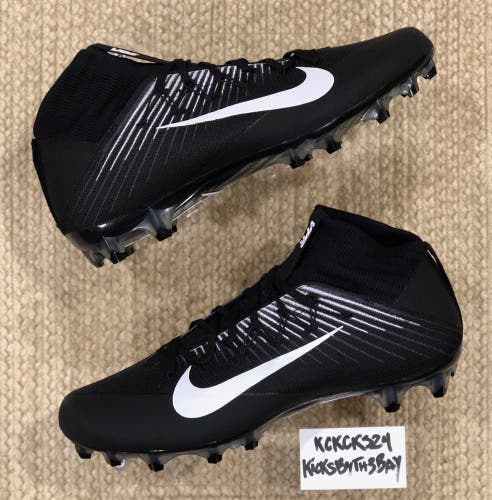 Nike Vapor Untouchable 2 Football Cleats Black 924113-001 Mens size 14