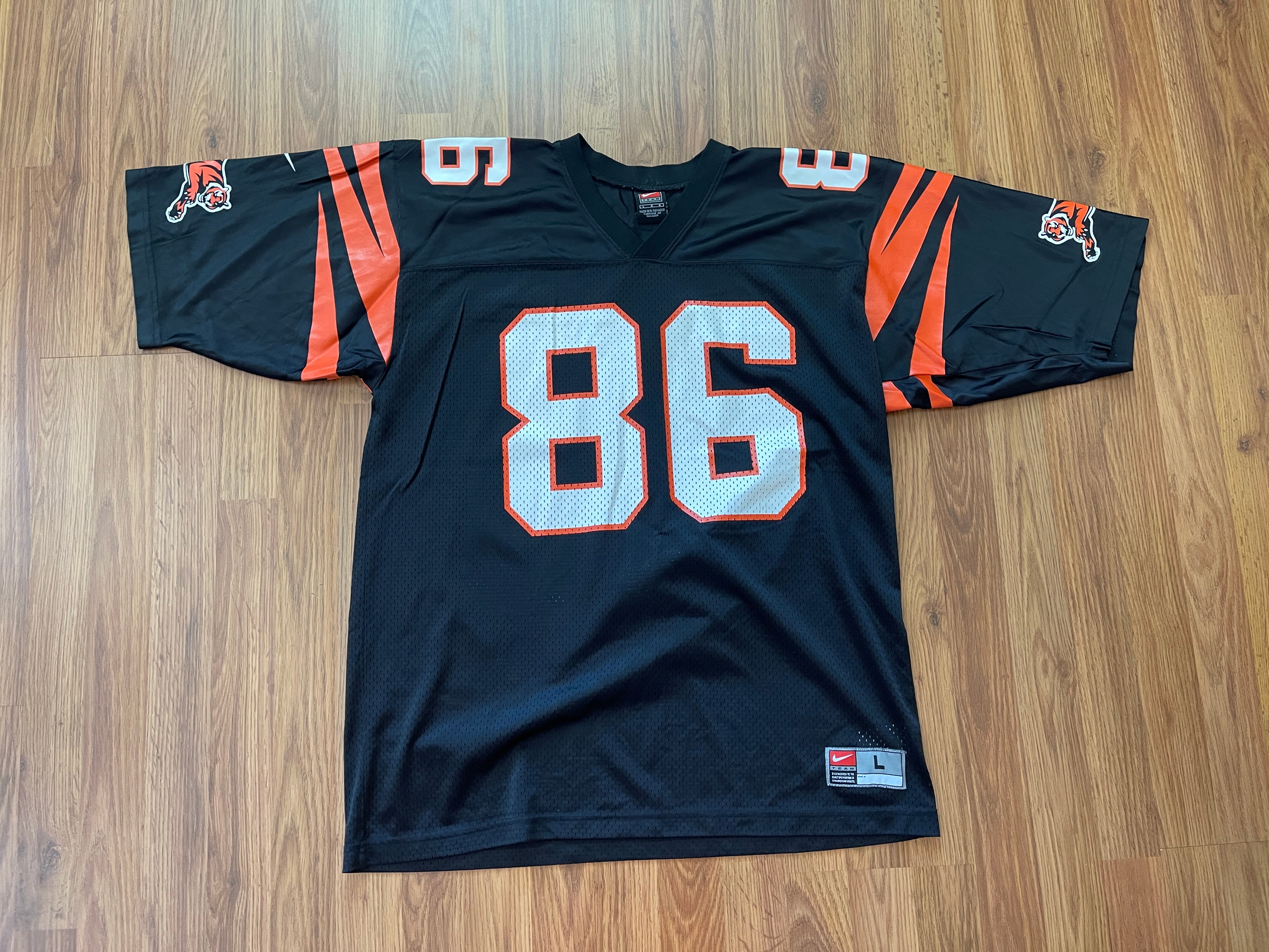 Cincinnati Bengals Darnay Scott #86 NFL FOOTBALL VINTAGE Nike Size Large  Jersey!