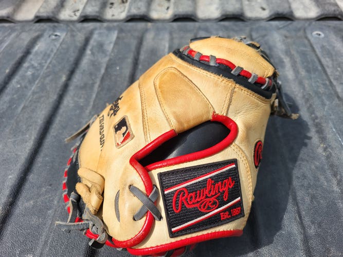 Used 2022 Rawlings Right Hand Throw Catcher's Heart of the Hide Baseball Glove 33"