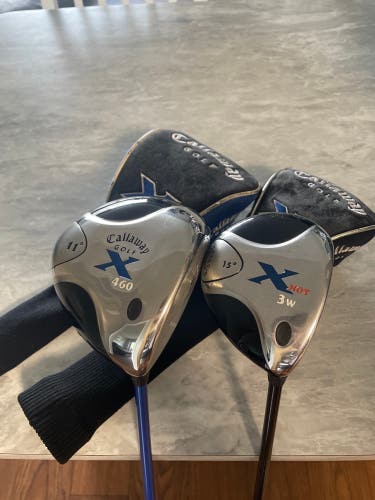Callaway X Hot Driver and 3 Wood Stiff Flex