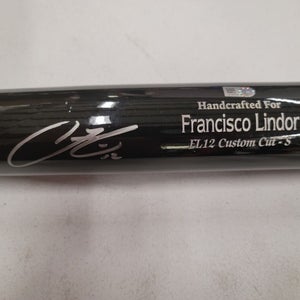 New York Mets Francisco Lindor Signed Auto Marucci Black Bat Fanatics COA