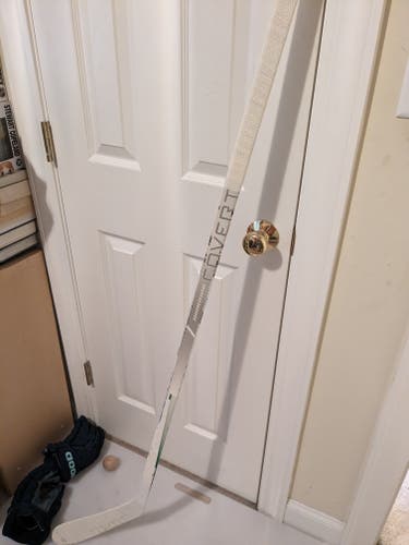 Used Pro Stock Joe Pavelski White Warrior Covert QR Edge Hockey Stick