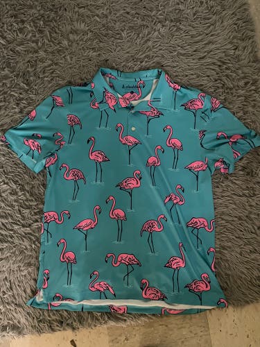 Men’s Large Flamingo Polo Shirt by Chubbies