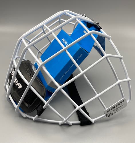 NEW Bauer Profile II White Cage, Medium