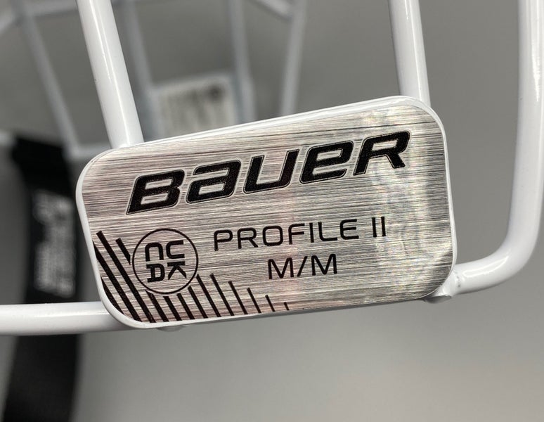 NEW Bauer Profile II White Cage, Medium