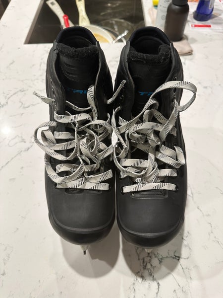 Used True Regular Width Pro Stock Size 8 2 Piece Hockey Goalie Skates