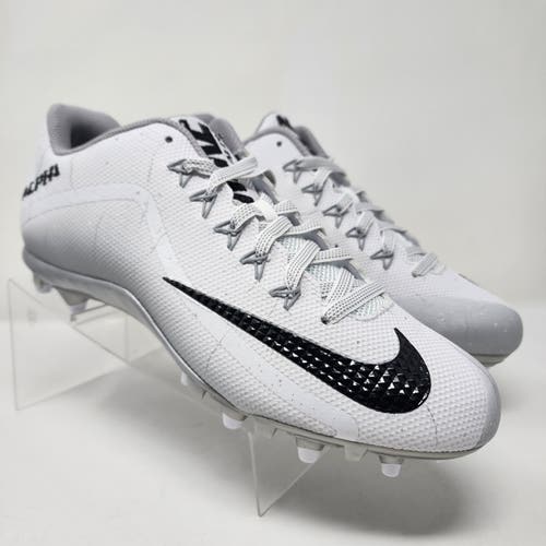 Nike Football Cleats Mens 11.5 White Silver Alpha Pro 2 TD Marlon Humphrey