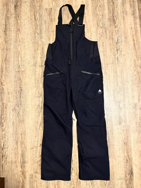 Black Men's Adult New Large Burton Reserve Bib Snow Pants