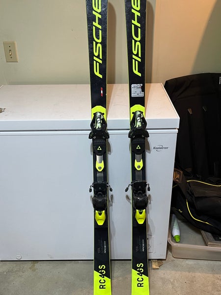 Used Fischer 159 cm Racing RC4 World Cup GS Skis With Z11 Bindings