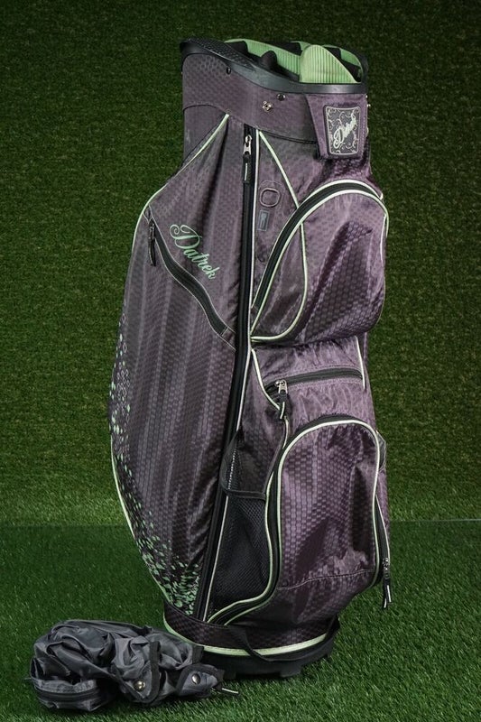 Used Vintage Dunlop Golf Bag White with Accessory Bag & Rainhood