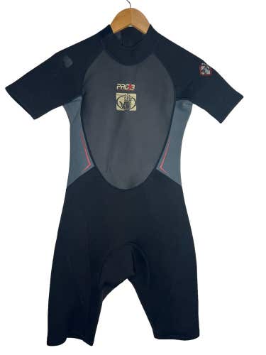 Body Glove Childs Spring Shorty Wetsuit Kids Size 14 Pro 3 2/1
