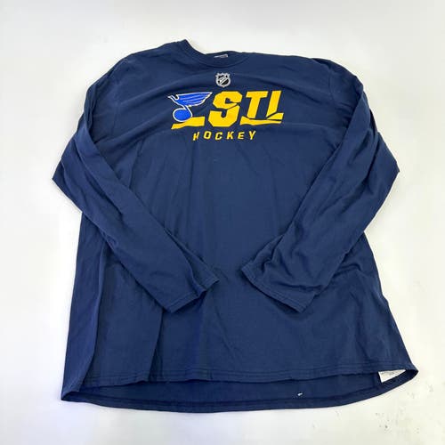 Brand New Fanatics St. Louis Blues Long Sleeve Shirt | Senior XXL | H23