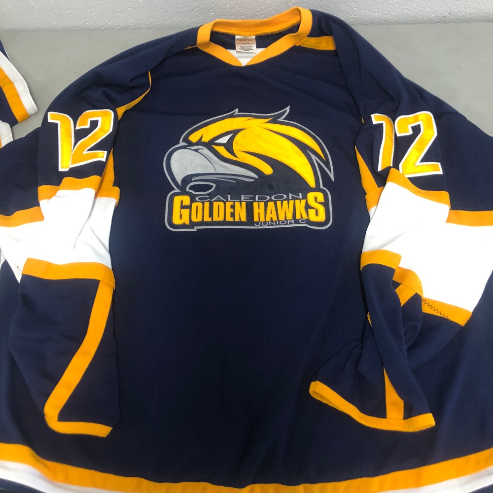 Caledon Golden Hawks XXL game jersey #12