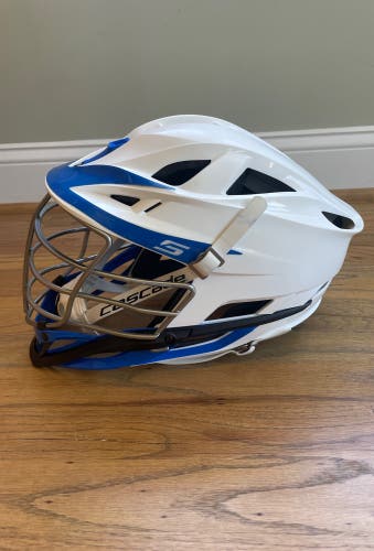 White Cascade S Lacrosse Helmet