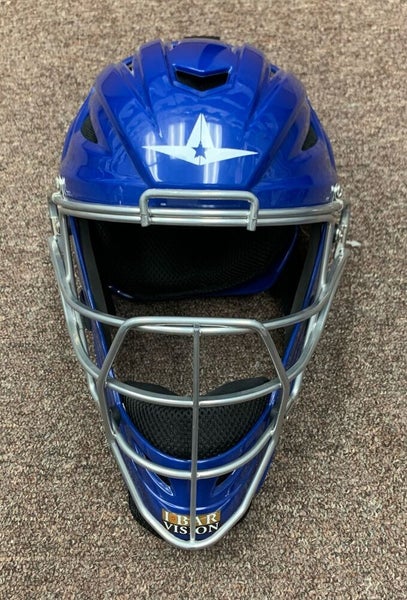 All Star System 7 Axis Youth 10-12 Catchers Gear Set Two Tone - Royal Blue  Red