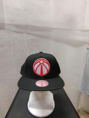 NWS Washington Wizards Mitchell & Ness Black Snapback Hat NBA