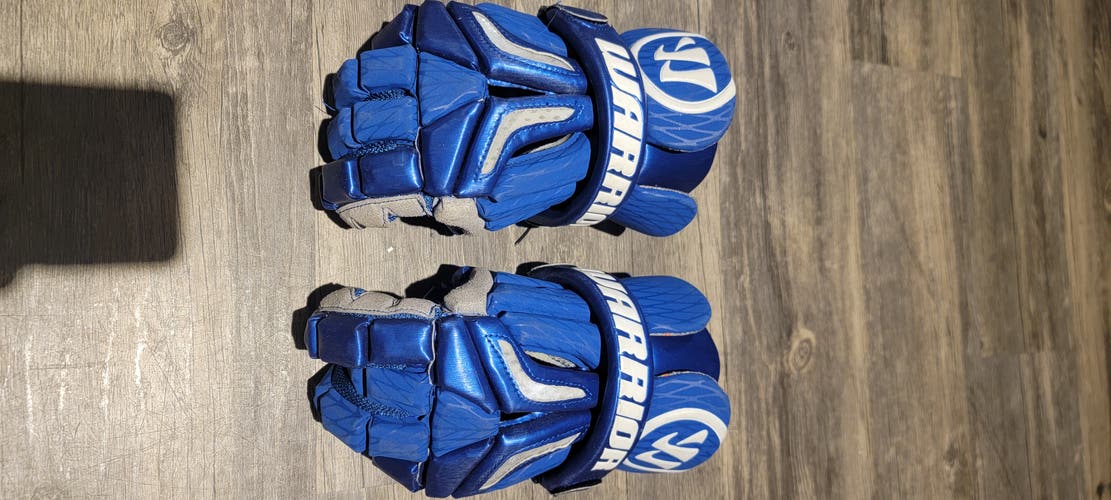 Used Player's Warrior Burn Pro Lacrosse Gloves 10"