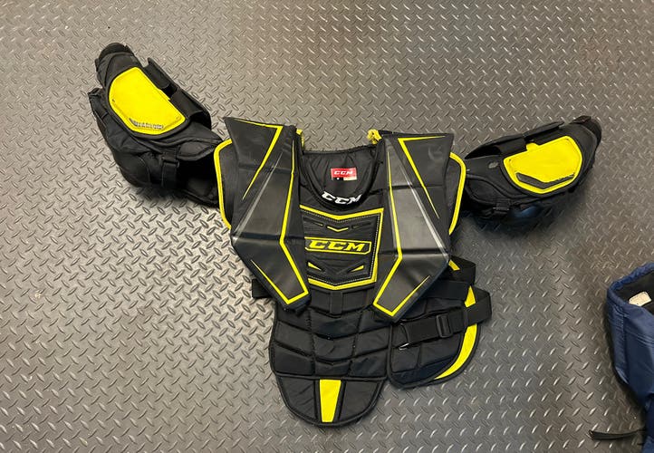 Used Intermediate Medium CCM Premier R1.9 Goalie Chest Protector