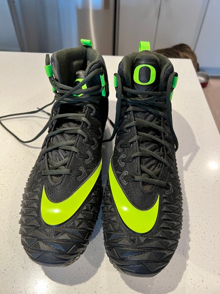 SAMPLE Oregon Ducks Nike Force Savage Pro Mid Football Cleats Men’s Size 14