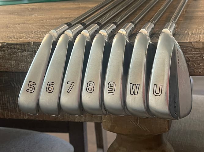 Used Ping I500 Forged 5i-pw+uw Black Dot Iron Set Regular FlexL Aerotech Steelfiber i95 Iron Sets