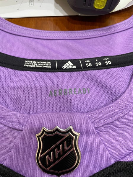 Authentic Adidas Men's Mathew Barzal New York Islanders Hockey Fights  Cancer Jersey 