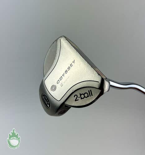 Used Right Handed Odyssey White Steel 2-Ball 35" Putter Steel Golf Club